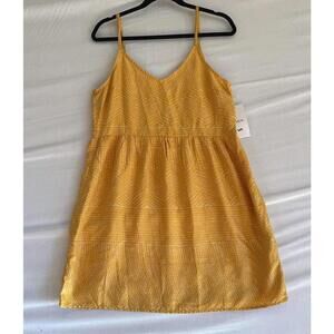 RVCA Women's Mini Dress in Mustard Yellow Size M NWT